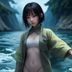 ACG评测编辑林晓音头像，专注认真的年轻女性，书架背景